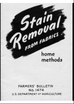 Stain Removal from Fabrics -  Home Methods